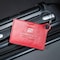 Dacasso Travelers Envy Luggage Tag with Metal Strap - Red EI-6613 - alternate 3